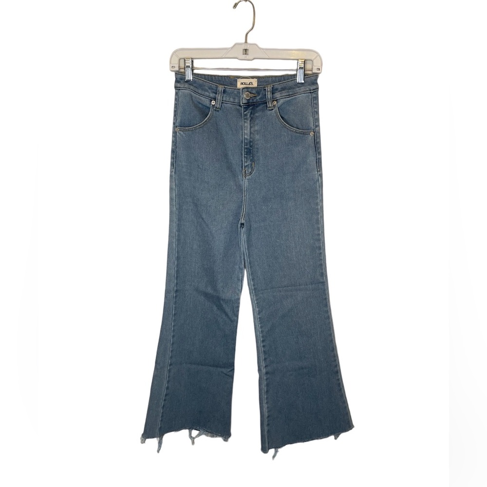 Rolla's Eastcoast Flare High Rise Jeans US Size 6 Raw Hem Cropped Fit
